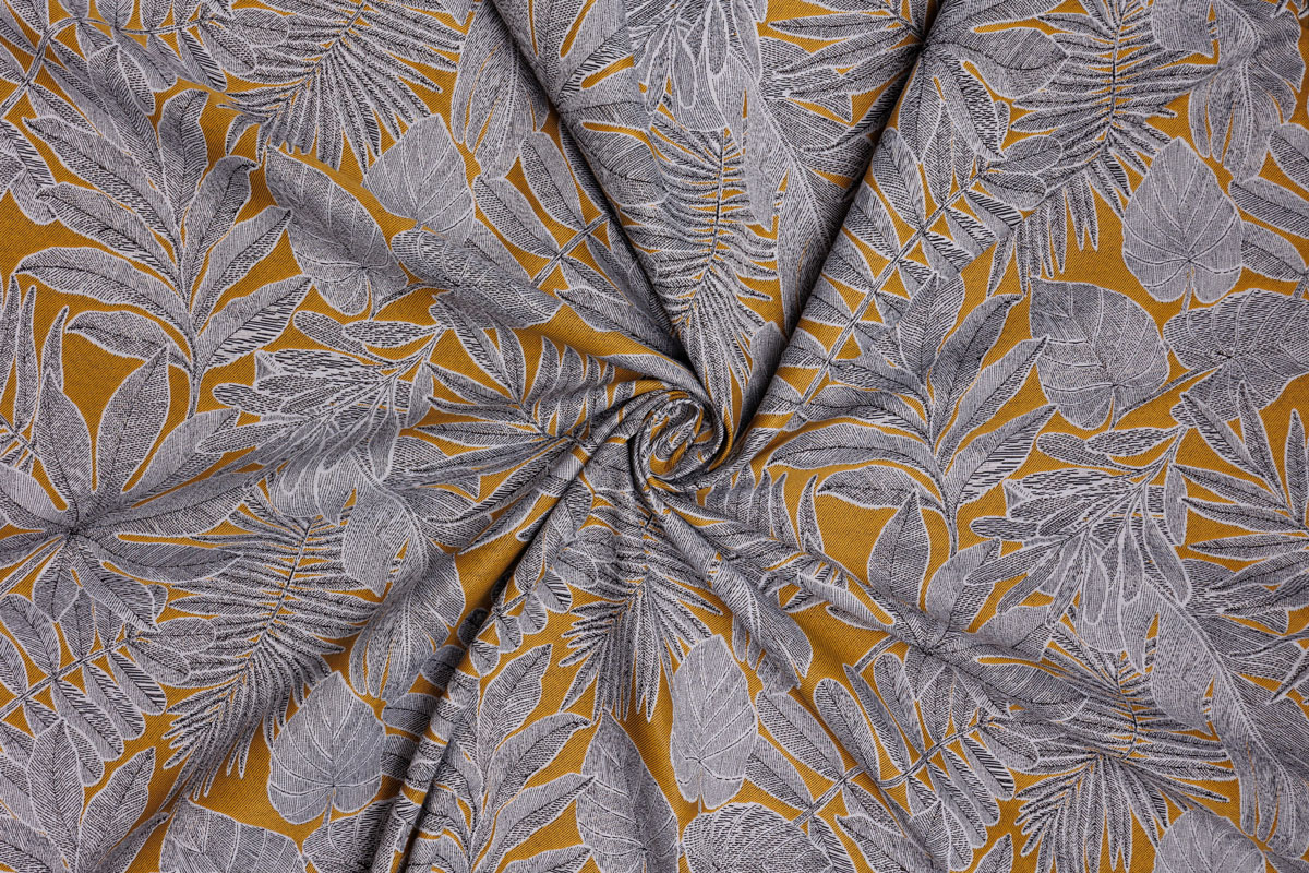 sonos yellow print curtain