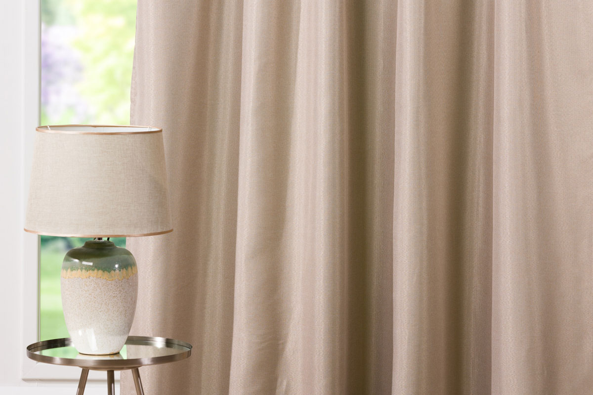 minos beige print curtain